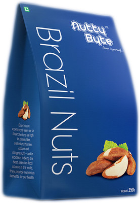 

nuttybyte Tasty Brazil Nuts(250 g, Vacuum Pack)