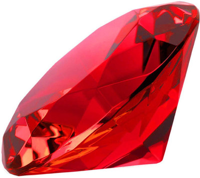 

VMP Paper Weight Crystal Paper Weights with Diamond Shape(Set Of 1, Red)