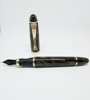 

Loggas Jinhao X450 brown gray And Golden M Nib Fountain Pen Fountain Pen