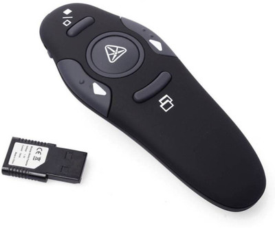 ShopyBucket Set Of 1Wireless USB PowerPoint Remote Control Laser Presenter (Black) 1 Presenter(Black)