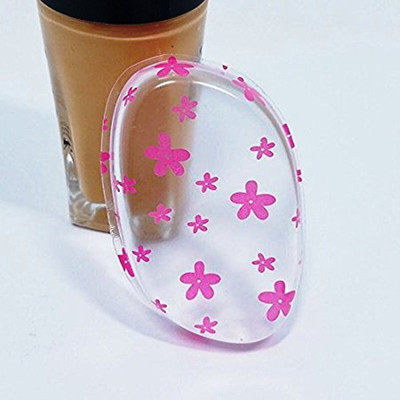 

Ekana Mart White with pink flowers Silicon puff