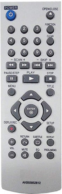 LipiWorld AKB55852812 DVD Player Universal Remote Compatible with  DVD Player Lg Remote Controller(Gray)