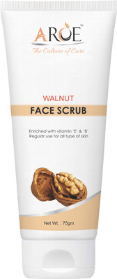 

Aroe Face Scrub Enriched With Walnut Vitamin E and B 75 ml for All Type of Skin Scrub(75 g)