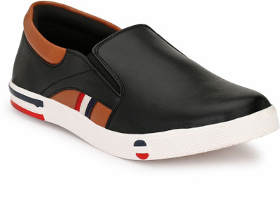 

Fashion Tree Casual Slip on Shoes for Men in Black Colour, F0125 Slip On Sneakers For Men(Black, Brown