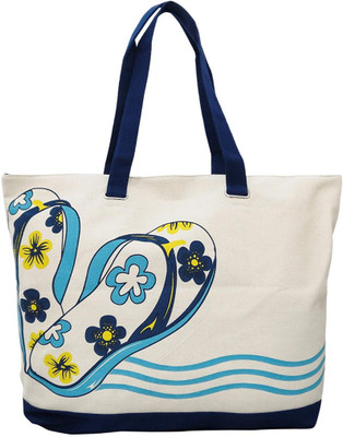 

High Valley Fashion Women Casual White Cotton Shoulder Bag