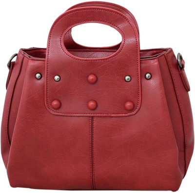 

High Valley Fashion Women Casual Maroon Genuine Leather Shoulder Bag