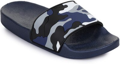 

Appe Men Casual blue army open Toe Slipper :: Appe-00279 Slides
