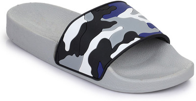 

Appe Men Casual grey army open Toe Slipper :: Appe-00279 Slides