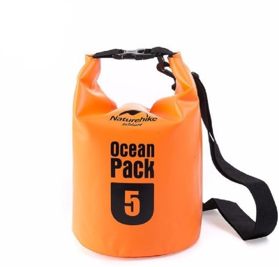 

Lemish 5 Liter Waterproof Outdoor Ocean Pack Dry Bag For Drifting Swimming Gym Bag-Orange Small Travel Bag(Orange)