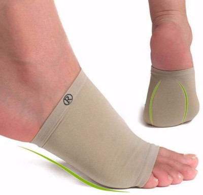 Purastep Silicon Shoe Insoles Arch Support Heel Support Flat Foot Support Foot Pain Shoe Gel Insole shoe Inner insole Heel Cushion Insole(Beige)