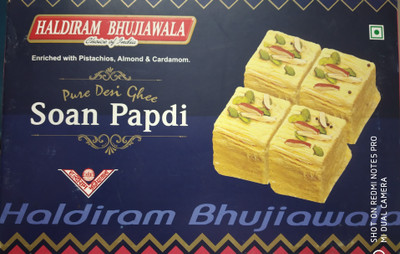 

Haldiram Bhujiawala Pure Deshi Ghee Soan Papdi(500 g, Box)