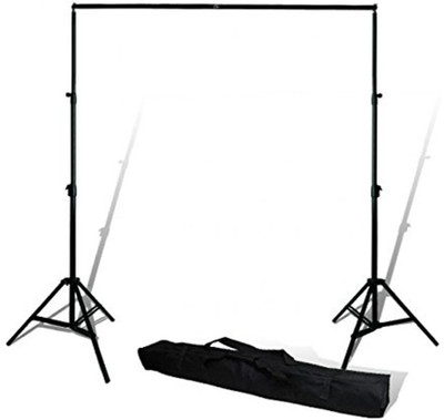 

BOOSTY Photography Backdrop Stand Kit Background Support System Kit Portable AND foldable With Bag Tripod(Black, Supports Up to 3000 g)