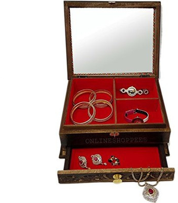 

Onlineshoppee AFR348 Makeup and Jewellery Vanity Box(Brown)