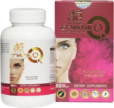 

Ae Naturals Crystal Q Glutathione Skin Whitaning Capsules 60 Veg Capsules(60 No)