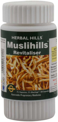 

Herbal Hills Herbal Hills Muslihills 60 Capsule Safed Musli / Musali powder (chlorophytum borivilianum) 250 mg powder in a capsule(60 No)