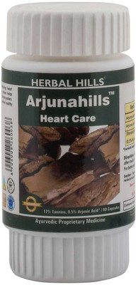 

Herbal Hills Herbal Hills Arjunahills 60 Capsule Ayurvedic Arjuna (Terminalia arjuna) 500mg Powder and Extract blend in a capsule(60 No)