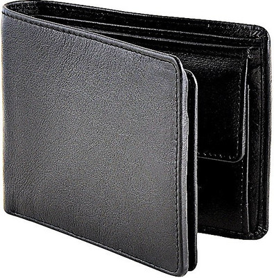 

Eyeslanguage Men Casual Black Genuine Leather Wallet(8 Card Slots)