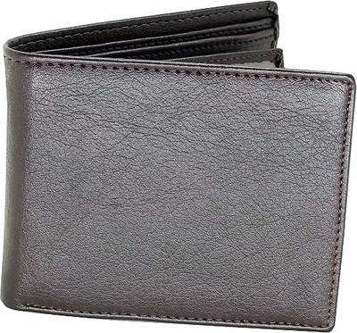 

Eyeslanguage Men Casual Black Genuine Leather Wallet(6 Card Slots), Brown