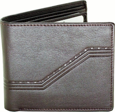 

Eyeslanguage Men Casual Brown Genuine Leather Wallet(16 Card Slots)