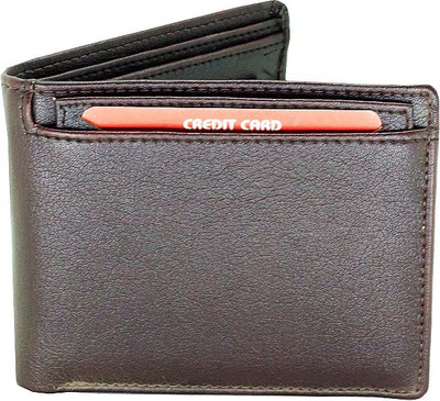 

Eyeslanguage Men Casual Brown Genuine Leather Wallet(5 Card Slots)