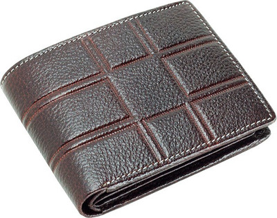 

Eyeslanguage Men Casual Brown Genuine Leather Wallet(6 Card Slots), Dark tan