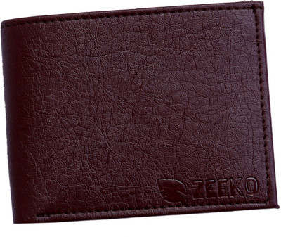 

Zeeko Men Casual Maroon Artificial Leather Wallet(7 Card Slots), Brown