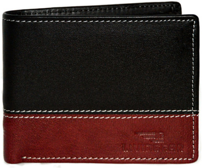

LivinGear Men Casual Black, Brown Genuine Leather Wallet(8 Card Slots), Black;red