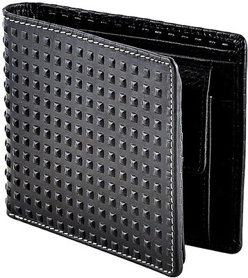 

Eyeslanguage Men Black Genuine Leather Wallet(6 Card Slots)
