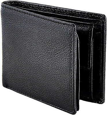 

Eyeslanguage Men Black Genuine Leather Wallet(6 Card Slots)