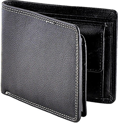 

Eyeslanguage Men Casual Black Genuine Leather Wallet(6 Card Slots)