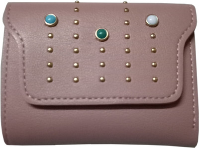 

eweft Girls Brown, Pink Artificial Leather Wallet(1 Card Slot), Baby pink