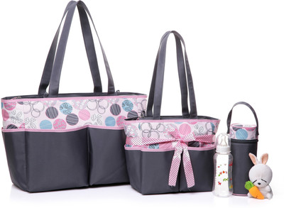 

Colorland Stock Quality 5pcs Diaper Bag Set Fashion Mummy Baby Travel Maternity Bag(Multicolor)
