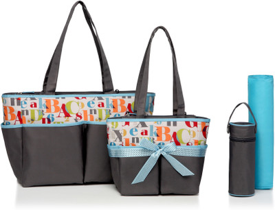 

Colorland Five Piece Family Set Carry All Baby Diaper Mummy Bag(Multicolor)