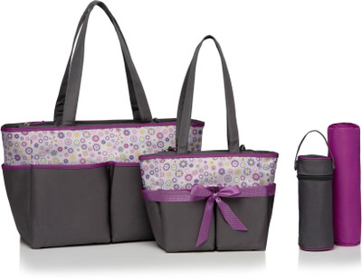 

Colorland New Decent Size Diaper Bag Set 5 in 1 Pefect for Baby Shower Gift(Multicolor)