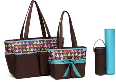 

Colorland High Quality 5PCS/Set Tote Baby Shoulder Diaper Nappy Bags Durable Mummy Mother Baby Nursery Bag(Multicolor)