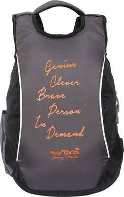 

Right Choice (2207) black grey stylish tuff quality college school casual bag boy & girl 5 L Backpack(Black, Grey)