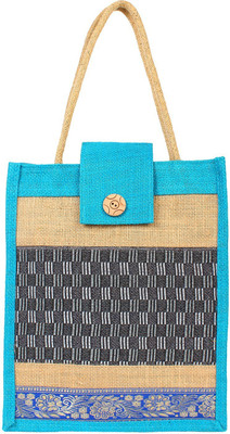 

styles creation Jute Lunch Bag HNDBG50 Lunch Bag(Multicolor, 12 inch)