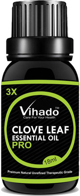 

VIHADO Clove Essential Oil, - 100% Pure & Organic, Natural, Undiluted for Aromatherapy, Hair Care, Skin Care & Natural Remedies - 18ml(18 ml)
