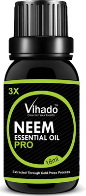 

VIHADO Pure Neem Oil 50ml (Azadirachta Indica) 100% Natural Cold Pressed(18 ml)
