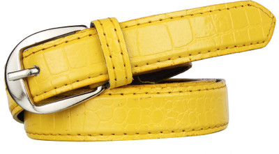 

Hob London Fashion Women Casual Yellow Synthetic Belt