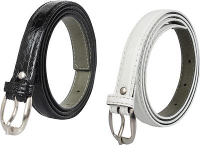 

styles creation Women Casual, Formal, Party Black, White Artificial Leather Belt