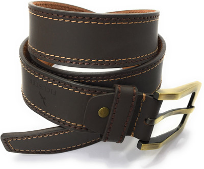 

FICUSTER Men Casual Brown Genuine Leather Belt