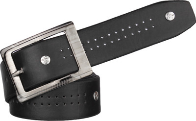 

Hob London Fashion Men Casual Black Synthetic Belt, White