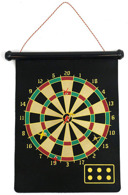 

QUINERGYS ™ 18 Inch Professional Double-sided Flocking Dartboard Kit Tournament Dart Board Game Dartboards Kit for Children and Adults Family Time 21 inch Dart Board(Multicolor)
