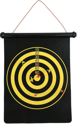 

QUINERGYS ® Magnetic Roll-up Dart Board and Bullseye Game with Darts 20 inch Dart Board(Multicolor)