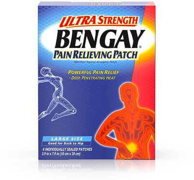 

Bengay Ultra Strength, Pain Relieving Patch, Large Size, 4 Count Plaster & Patch(100 g)