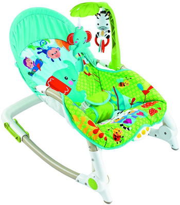 

Baybee Newborn-to-Toddler Portable Rocker Cum Bouncer With Soothing Vibration & Musical Toy Non-electric Bouncer(Blue)