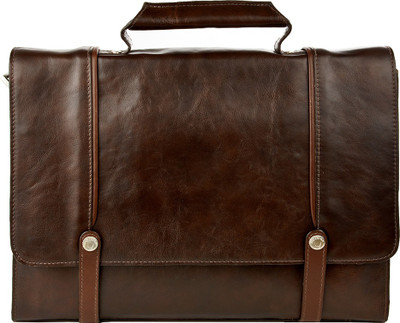 

Hidesign PCADILY ARCADE 02-REGULAR RANCH-BROWN TAN Medium Briefcase - For Men(Brown)