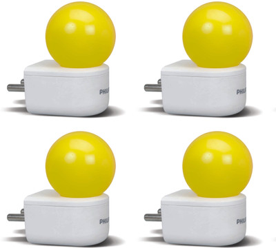 PHILIPS 0.5 W Standard 2 Pin LED Bulb(Yellow, Pack of 4) PHILIPS 0.5 W Standard 2 Pin LED Bulb(Yellow, Pack of 4)