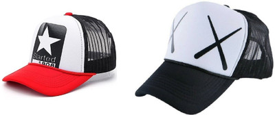 FashMade Printed Sports/Regular Cap Cap(Pack of 2)